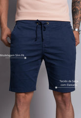 Bermuda de Sarja Masculina Azul Marinho CW STORE