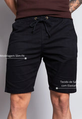 Bermuda de Sarja Masculina Preta CW STORE