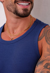Camiseta Regata Americana Masculina Azul CW STORE