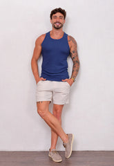 Camiseta Regata Americana Masculina Azul CW STORE