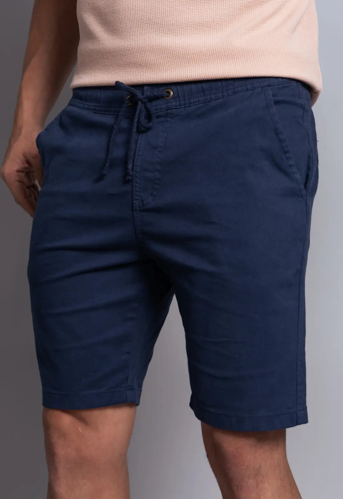 Bermuda de Sarja Masculina Azul Marinho - CW STORE