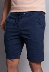 Bermuda de Sarja Masculina Azul Marinho - CW STORE