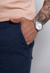 Bermuda de Sarja Masculina Azul Marinho - CW STORE