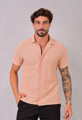Camisa Masculina Tricot Bege CW STORE