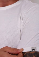 Camiseta Masculina Tricot Ponto Fino Branca CW STORE