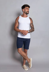 Camiseta Regata Americana Masculina Branca - CW STORE