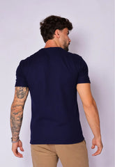 Camiseta Masculina Tricot Azul Marinho - CW STORE