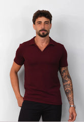 Camisa Polo Italiana Tricot Marsala CW STORE