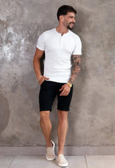 Camisa Henley Masculina Panacota CW STORE