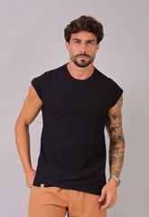 Camiseta Regata Machão Masculina Preta CW STORE