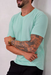 Camiseta Masculina Tricot Verde Claro CW STORE