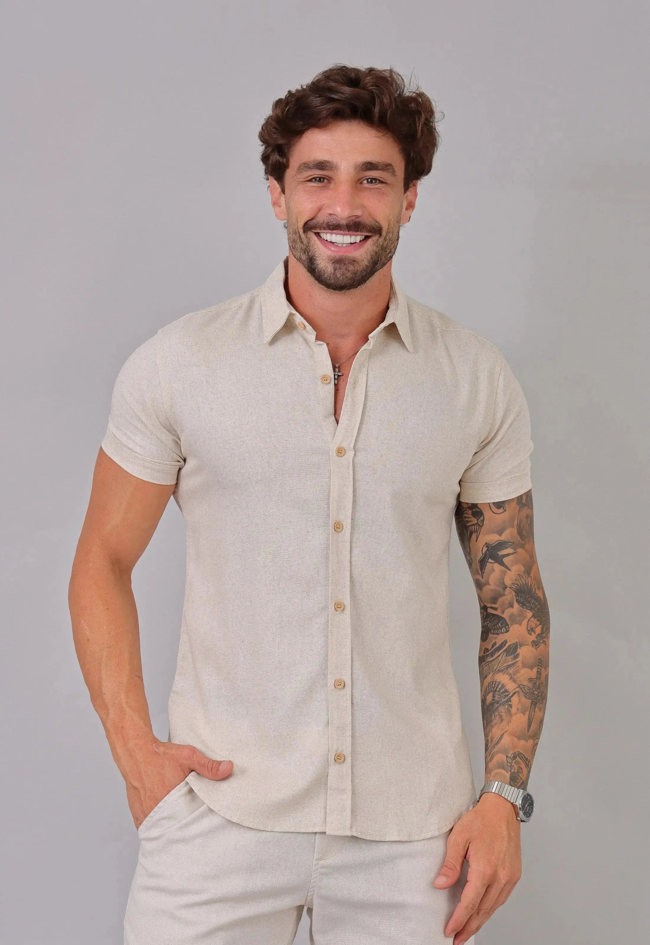 Camisa Masculina Linho com Viscose | CW Store