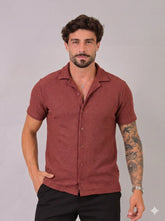 Camisa Masculina Tricot Marrom CW STORE