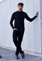 Camiseta Masculina Manga Longa Gola Média Marrom (cópia) CW STORE