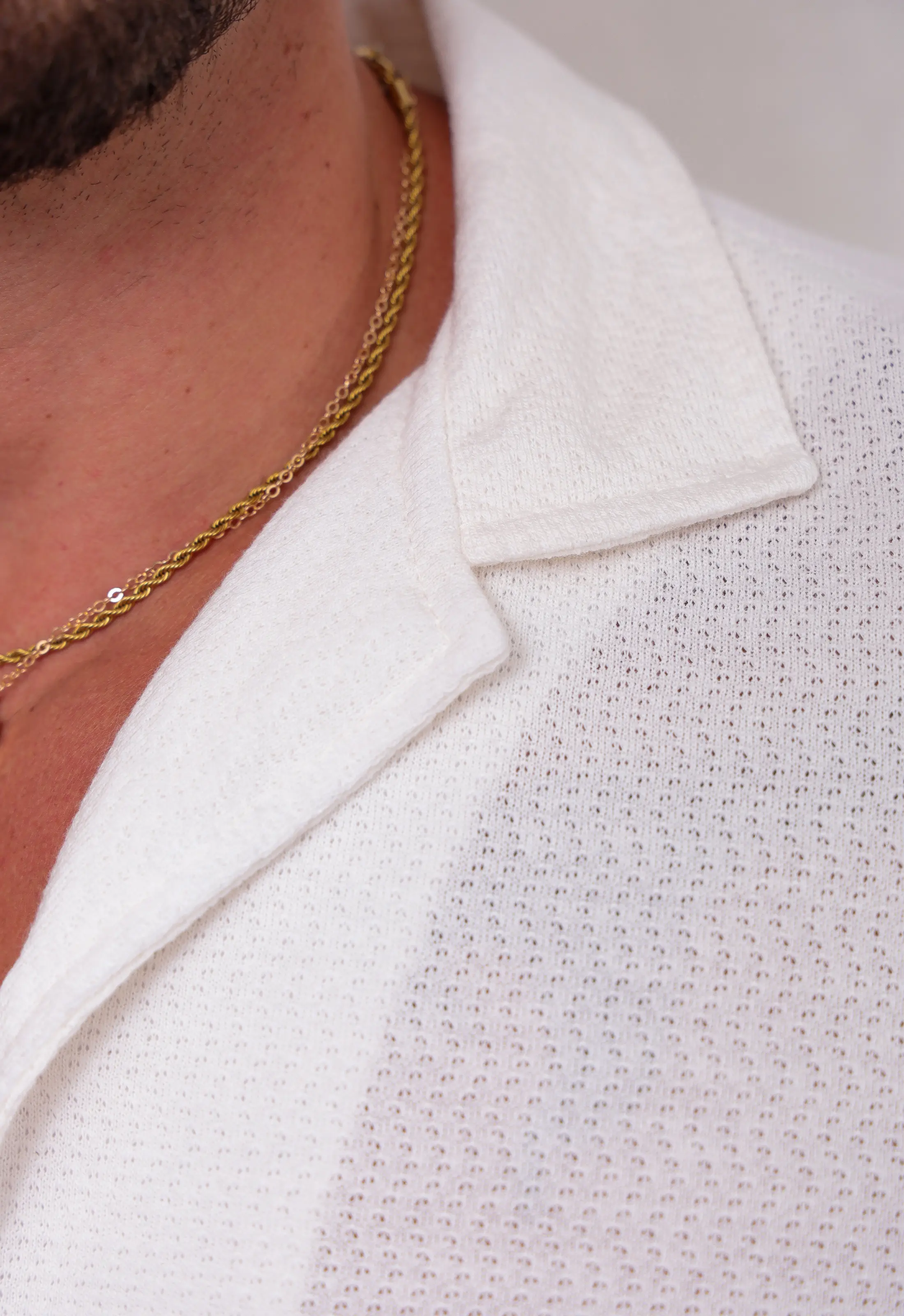 Camisa Masculina Tricot Branca CW STORE