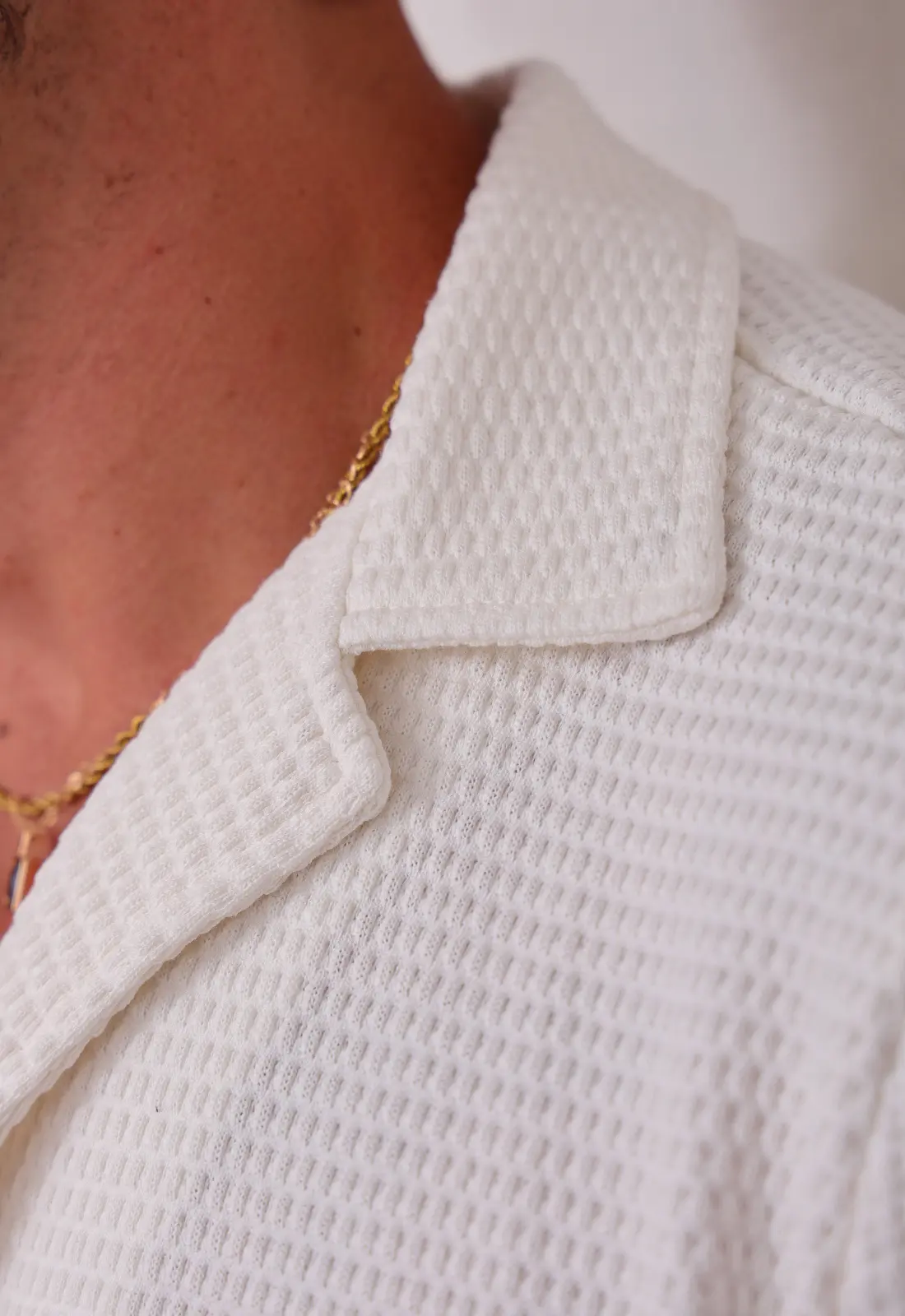 Camisa Masculina Tricot Touch Branca CW STORE