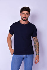 CAMISETA TRICOT COM ELASTANO