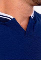 Camiseta Gola Padre Italiana Azul Marinho CW STORE