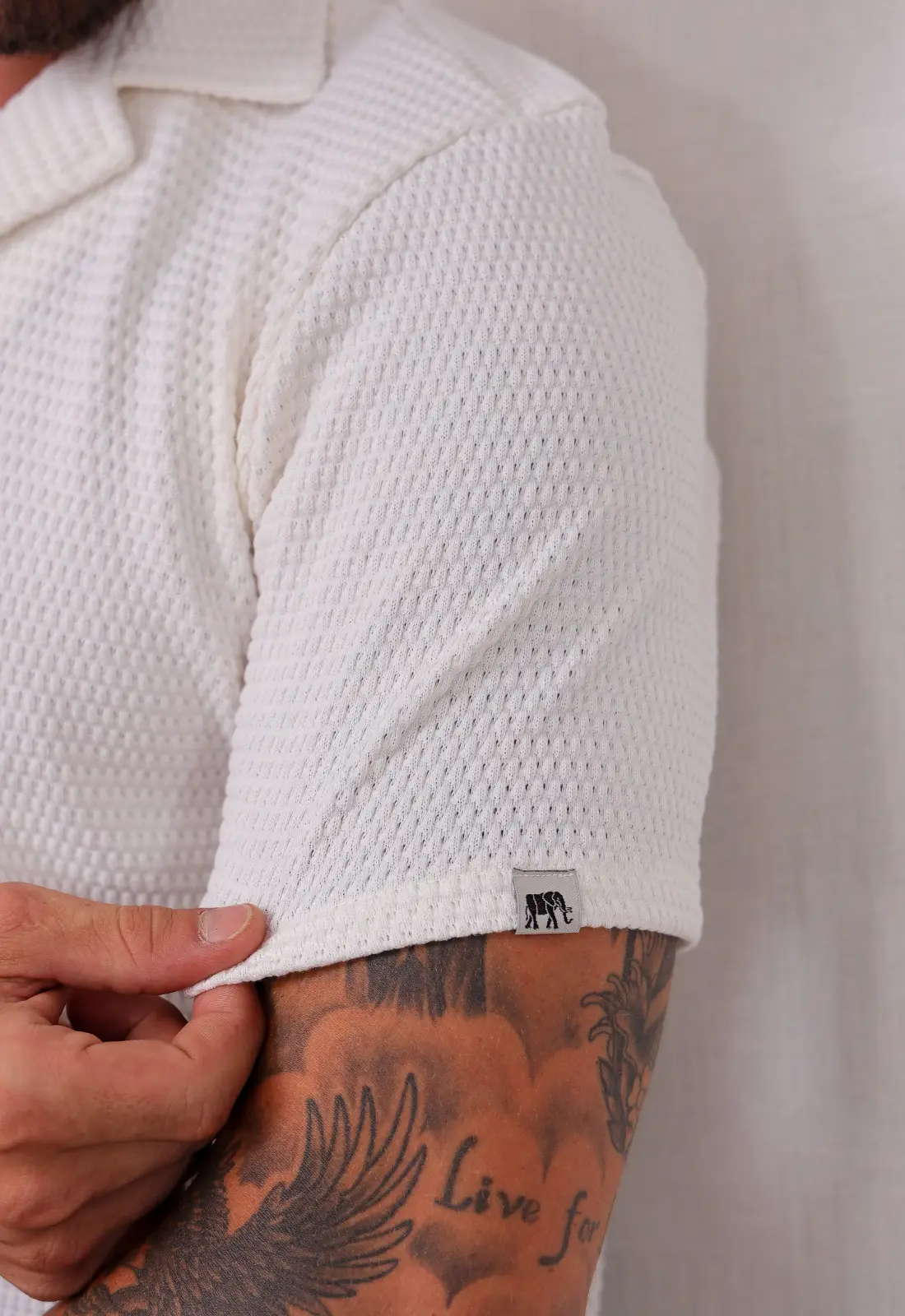 Camisa Masculina Tricot Touch Branca CW STORE