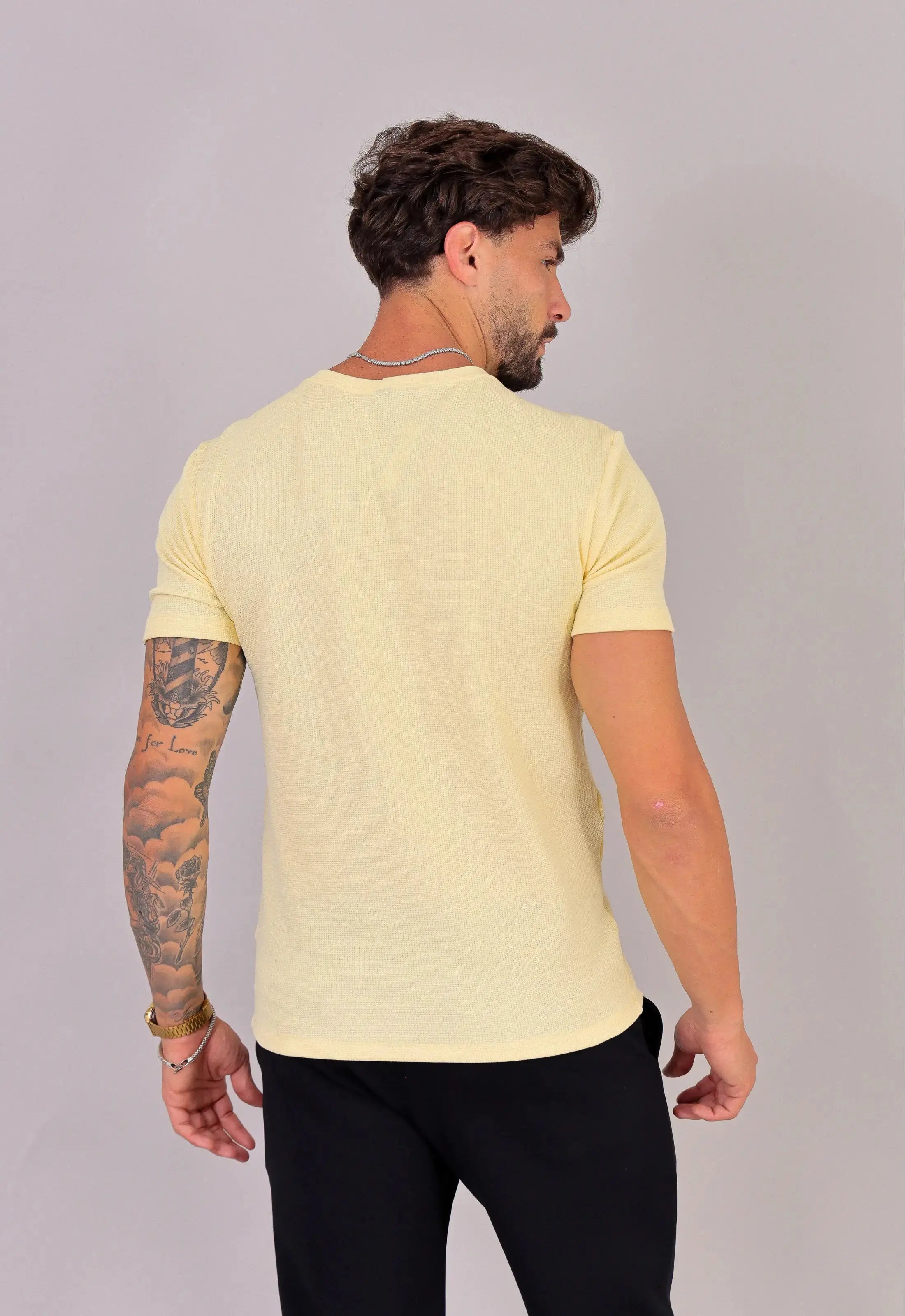 Camiseta Masculina Tricot Amarela CW STORE