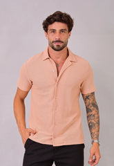 Camisa Masculina Tricot Bege CW STORE