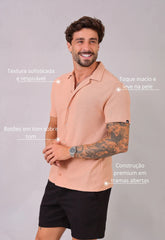 Camisa Masculina Tricot Bege CW STORE