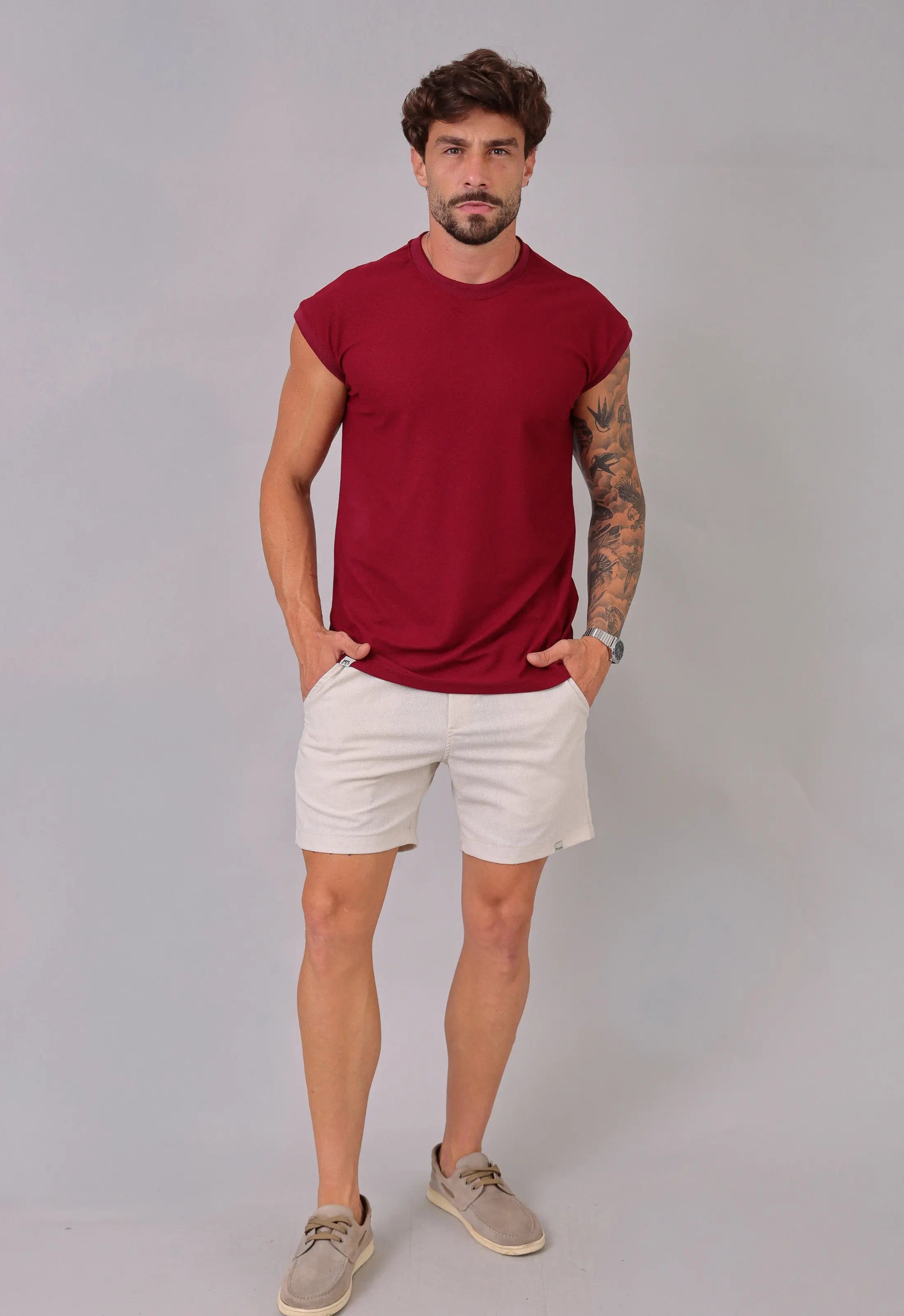 Camiseta Regata Machão Masculina Bordo CW STORE