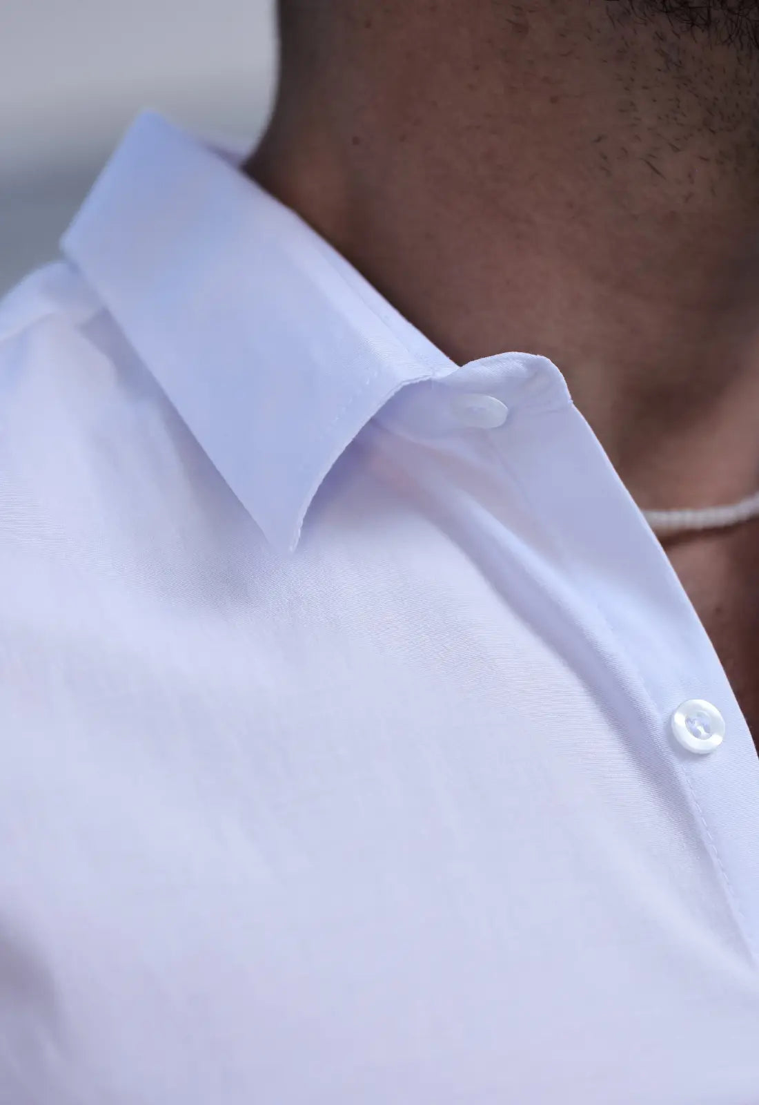 CAMISA MANGA LONGA COM ELASTANO BRANCA CW STORE