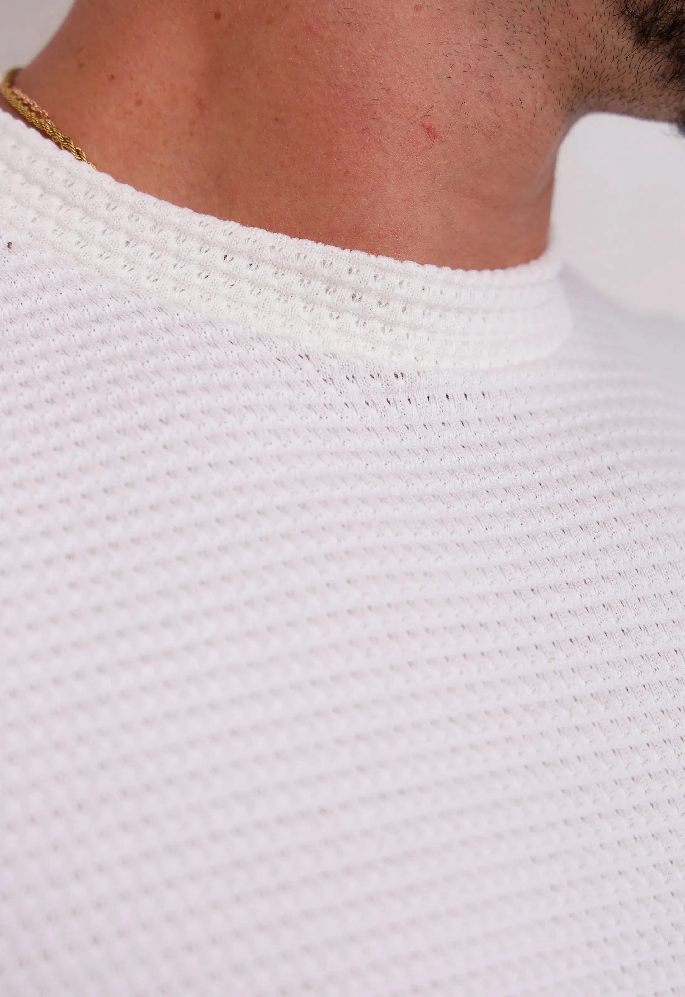 Camiseta Masculina Tricot Touch Branca CW STORE