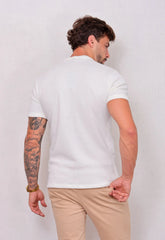 Camiseta Masculina Tricot Touch Branca CW STORE