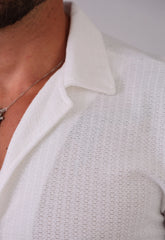 Camisa Masculina Tricot Branca CW STORE