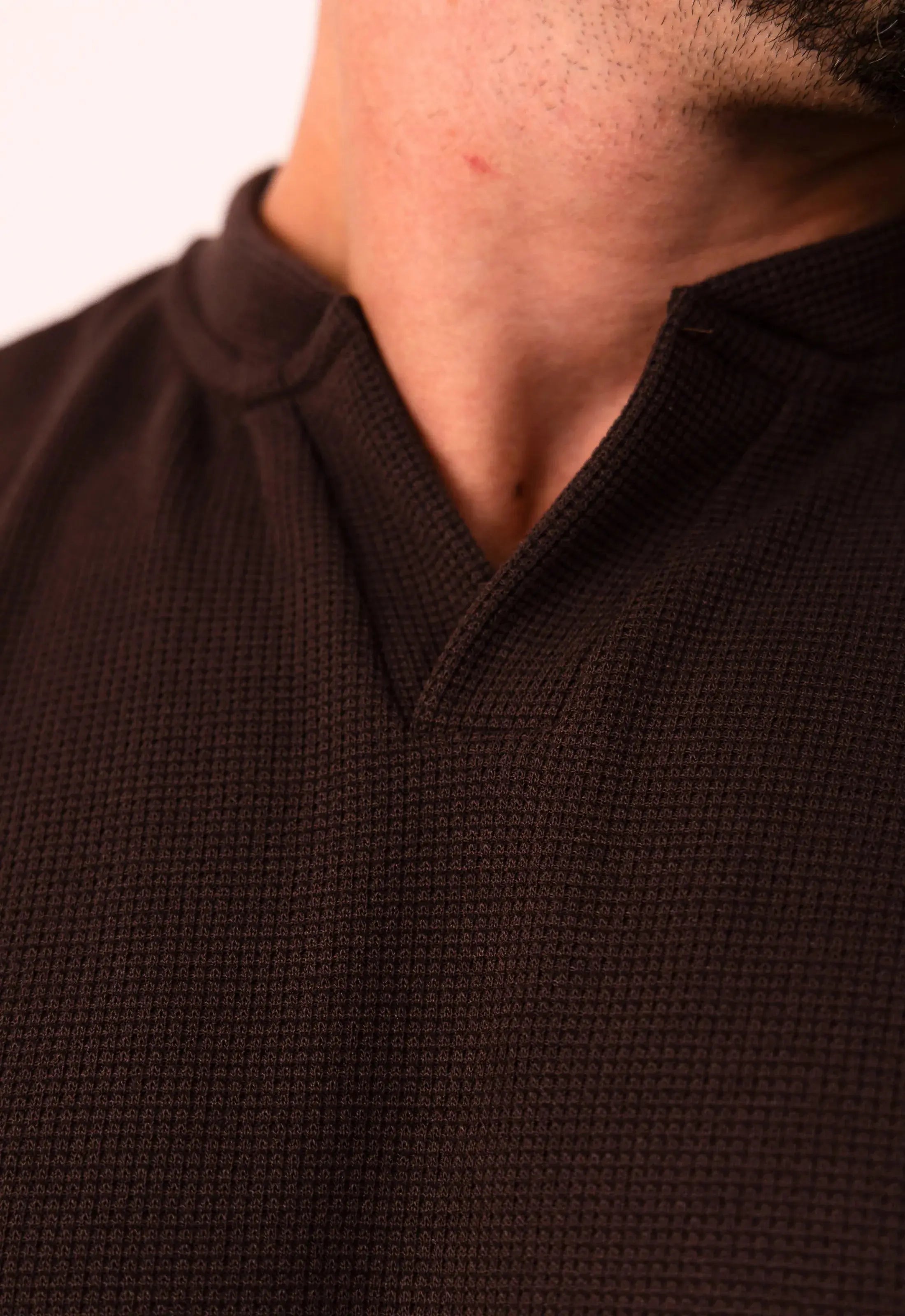 Camiseta Tricot Italiana Marrom CW STORE