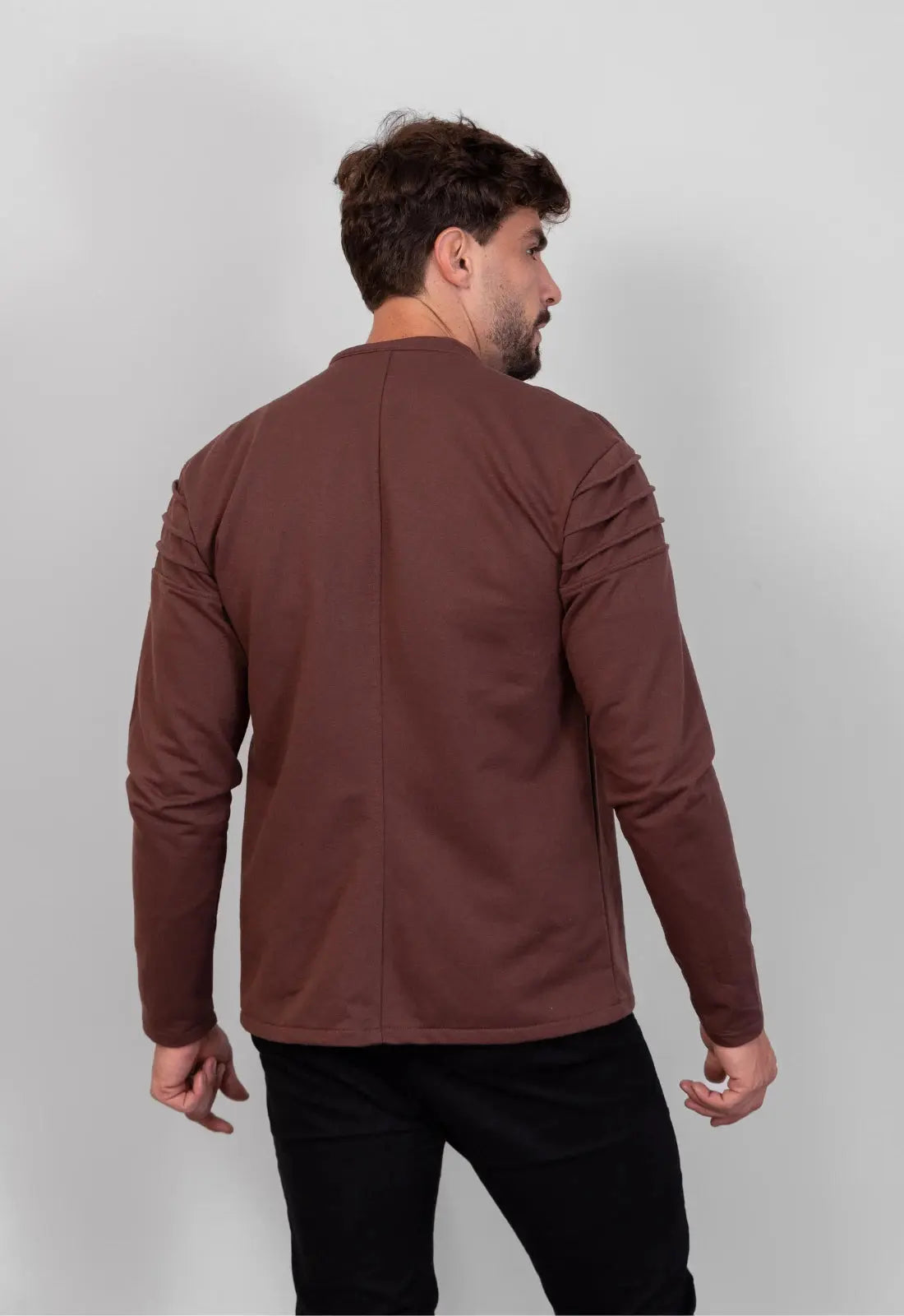 Jaqueta Masculina Moletinho Marrom CW STORE