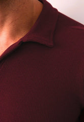 Camisa Polo Italiana Tricot Marsala CW STORE