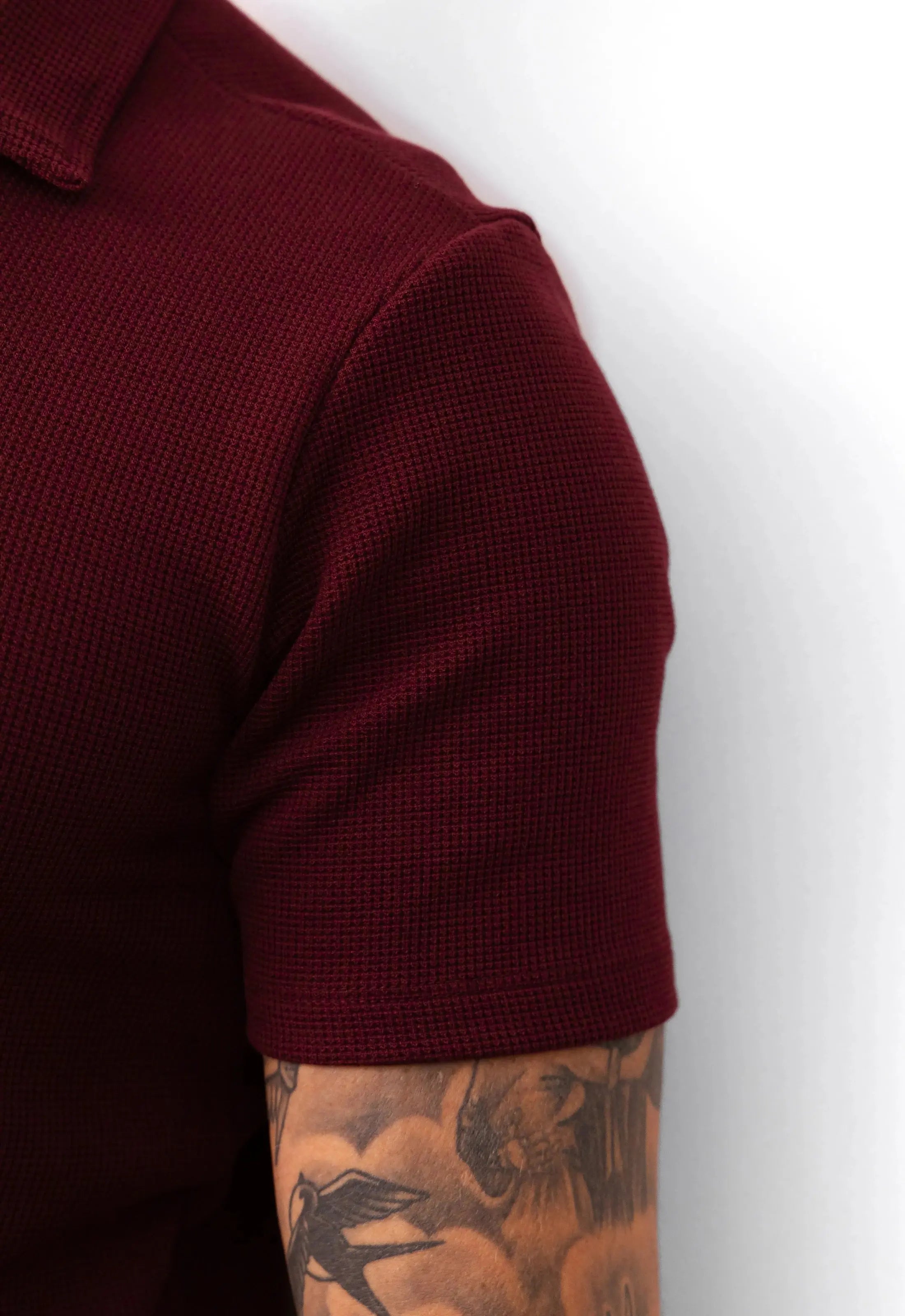 Camisa Polo Italiana Tricot Marsala CW STORE