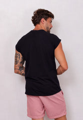 Camiseta Regata Tricot Preta CW STORE