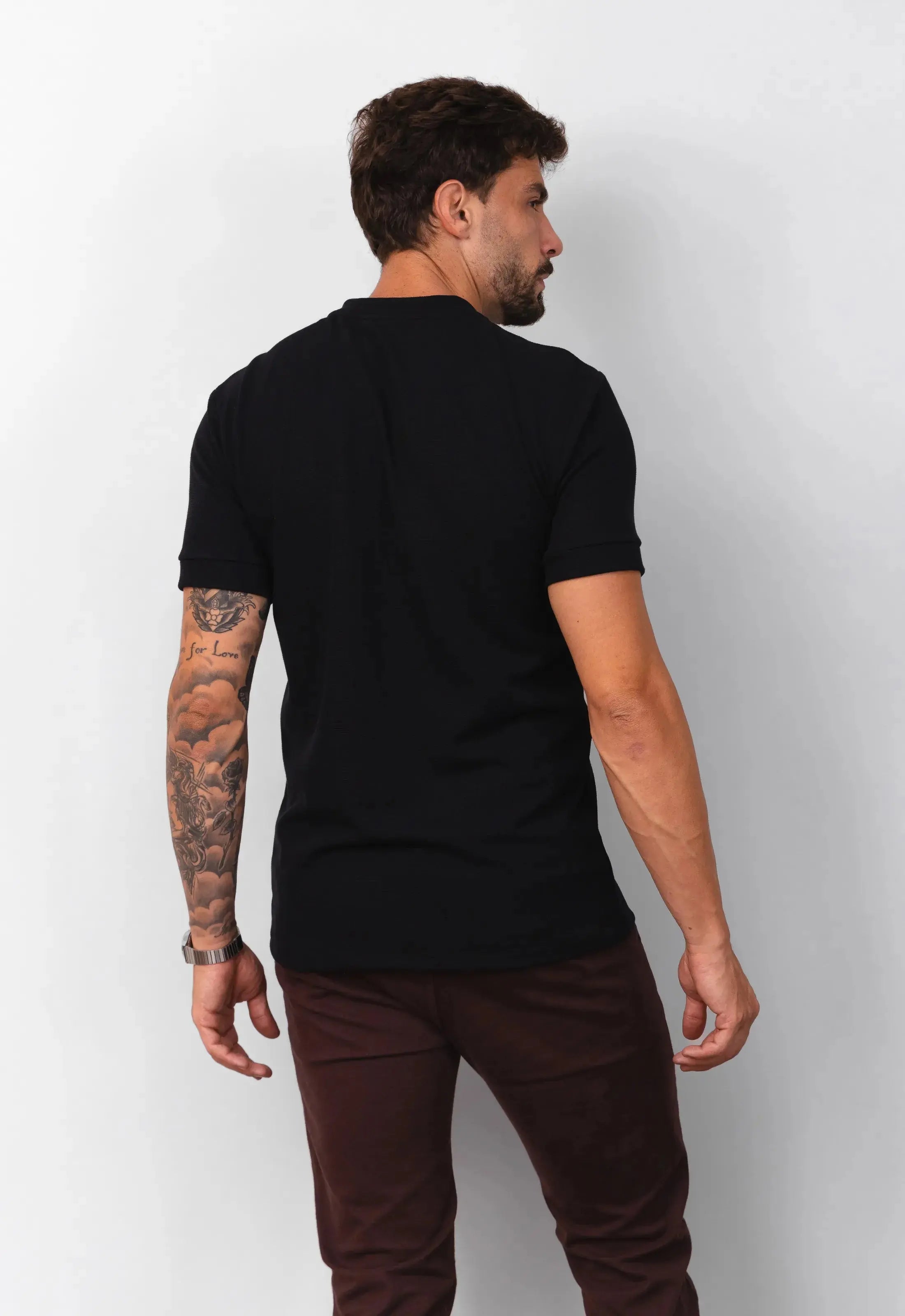 Camiseta Tricot Italiana Preta CW STORE