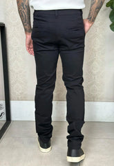 Calça Alfaiataria em Sarja com Elastano Preto CW STORE