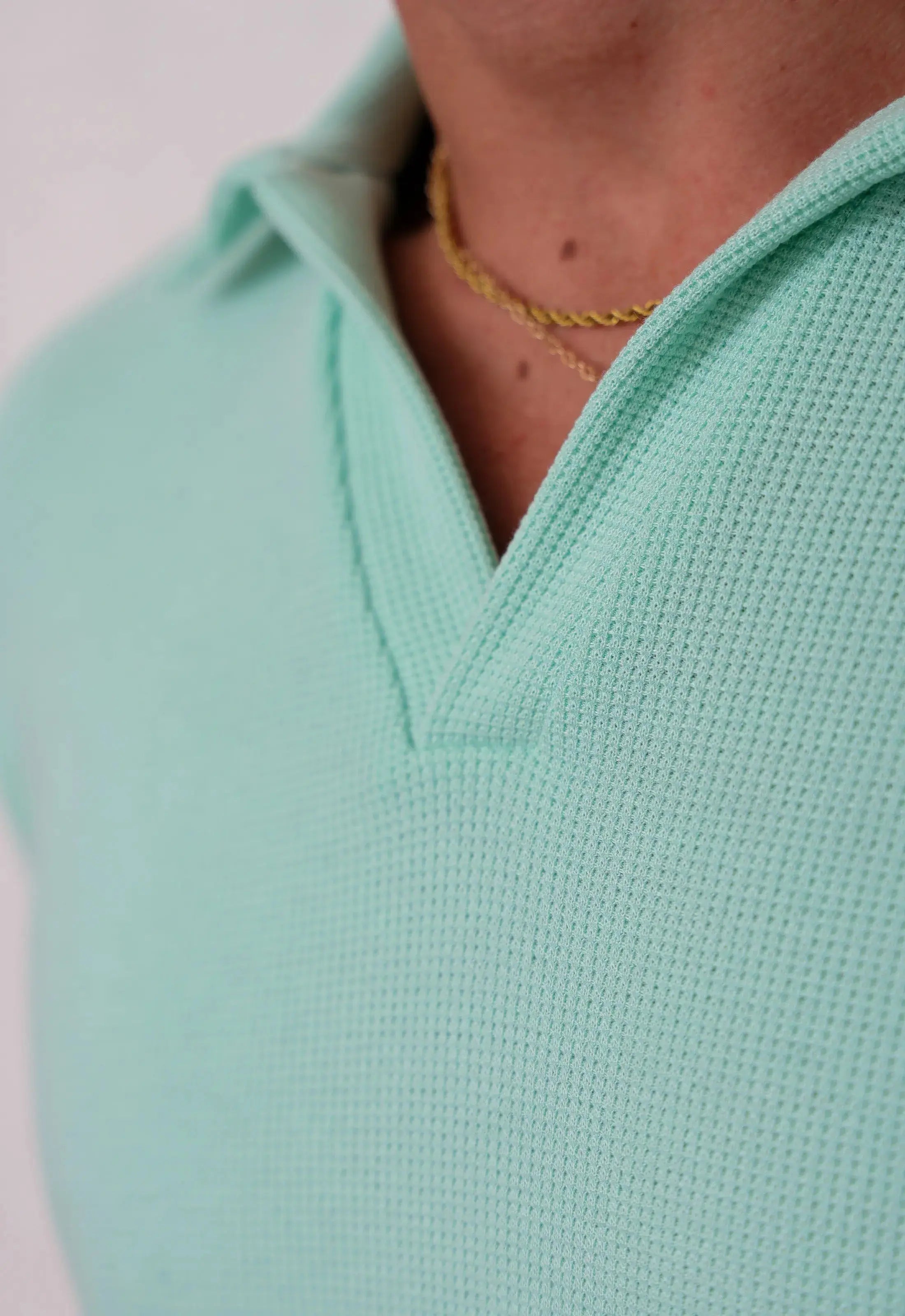 Camisa Polo Italiana Tricot Masculina Verde Claro – conforto e elegância para o dia a dia | CW Store