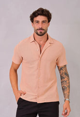 Camisa Masculina Tricot Bege | CW Store