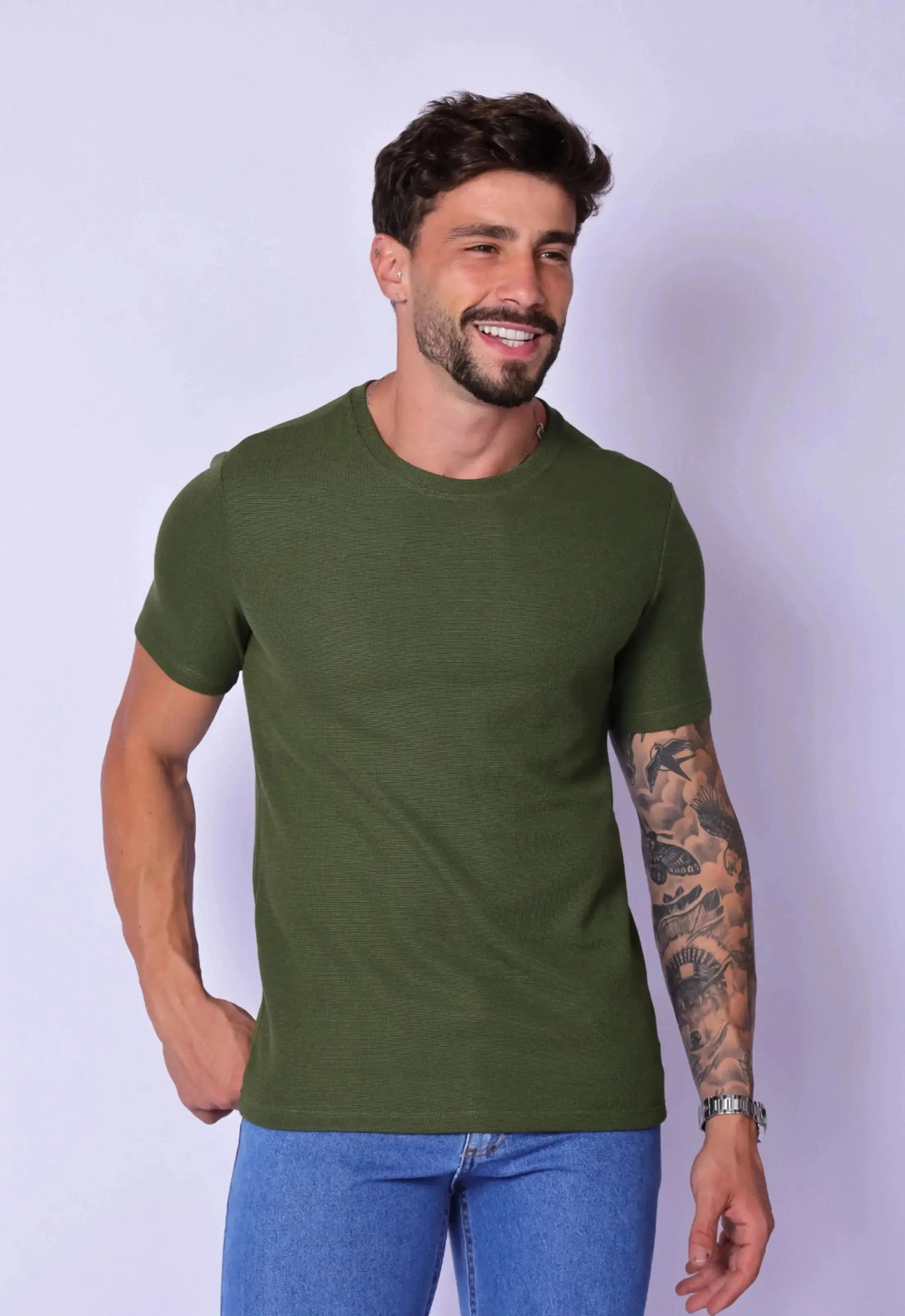 Camiseta Masculina Tricot Verde | CW Store