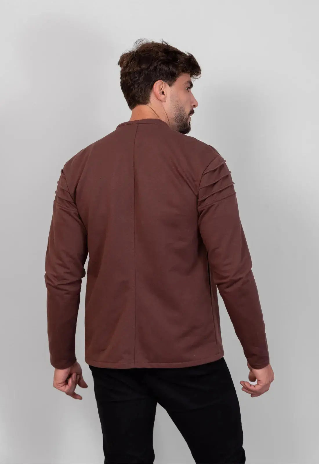 Jaqueta Masculina Moletinho Marrom – conforto premium o dia todo | CW Store