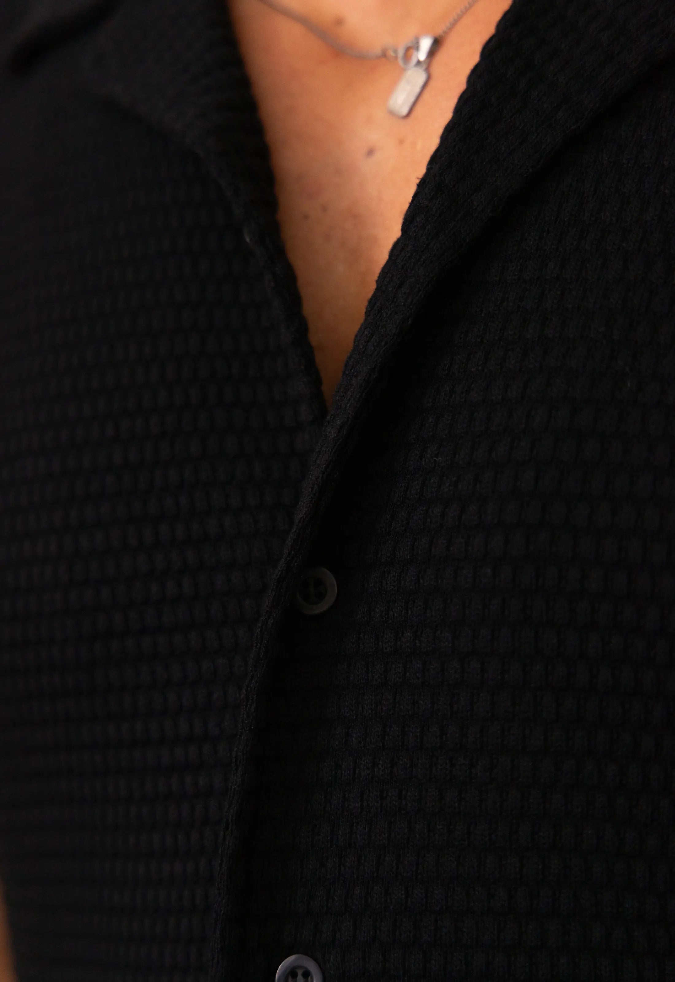 Camisa Masculina Tricot Touch Preta CW STORE