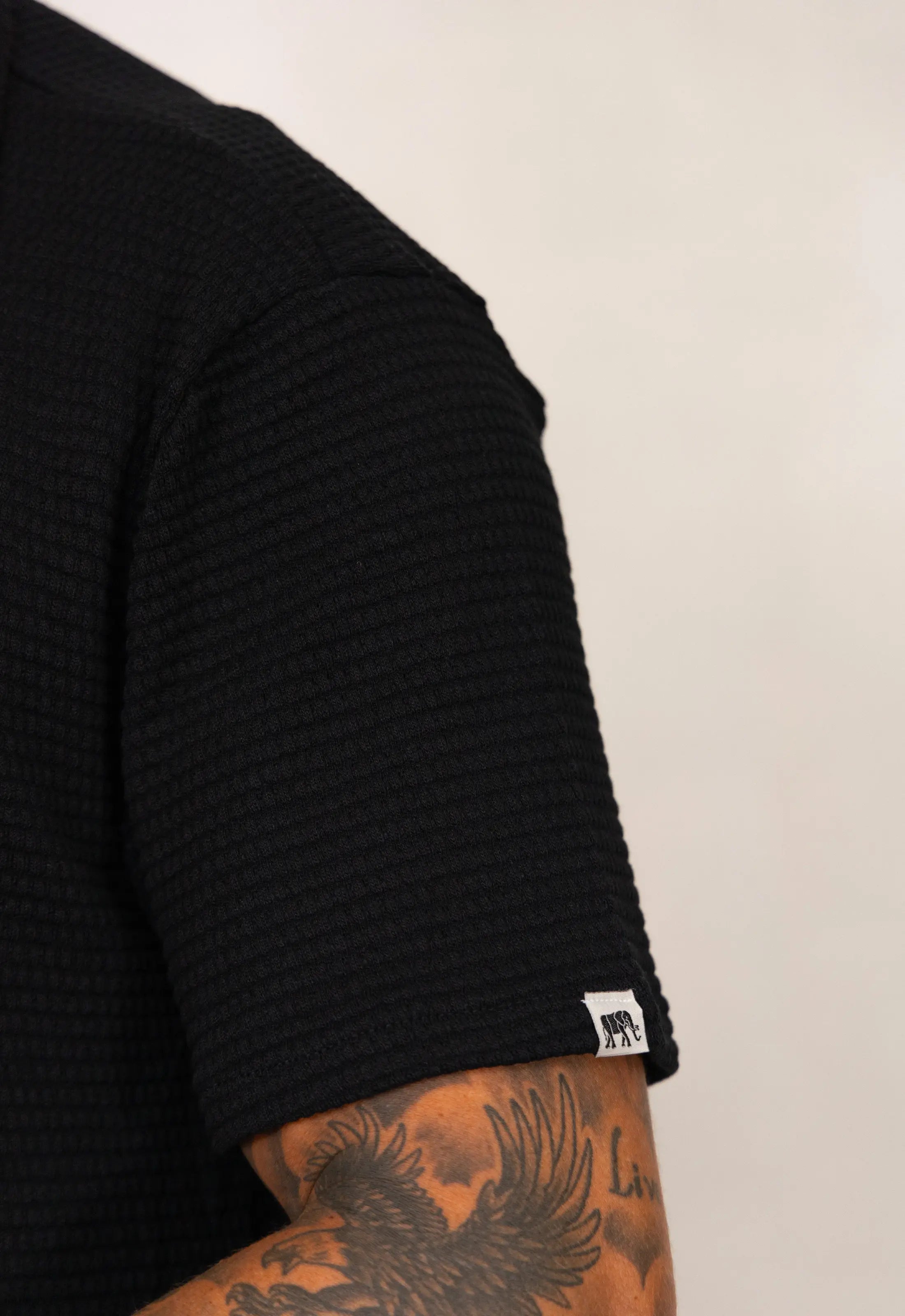 Camisa Masculina Tricot Touch Preta CW STORE