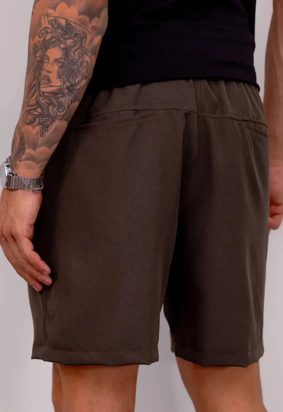 Shorts Masculino Microfibra Verde Escuro – versátil para looks casuais | CW Store
