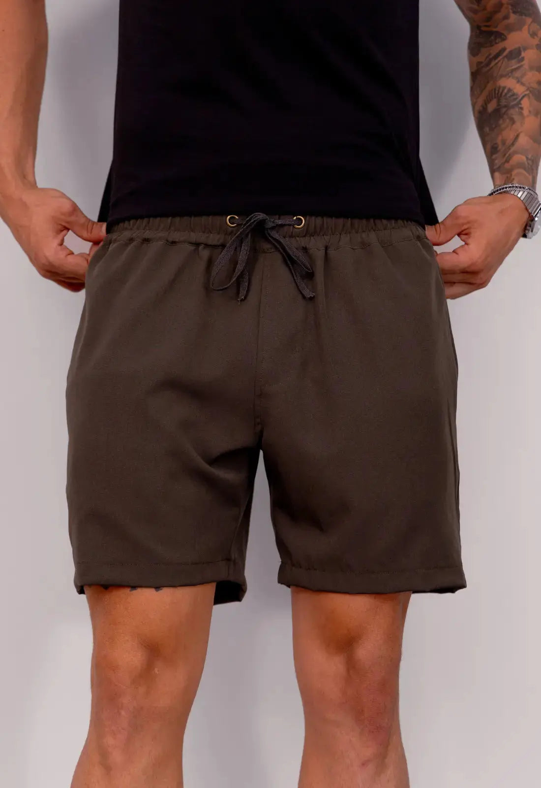 Shorts Masculino Microfibra Verde Escuro | CW Store
